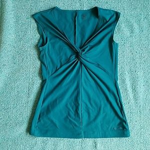 Teal Patagonia twist front sleeveless top